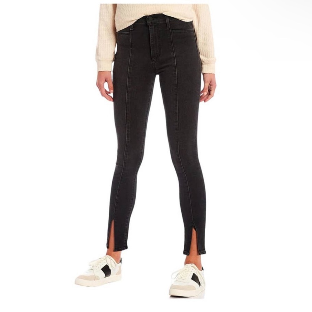 Joe’s Jeans The Bella 11” high rise Skinny ankle split front Gray‎ Size 27